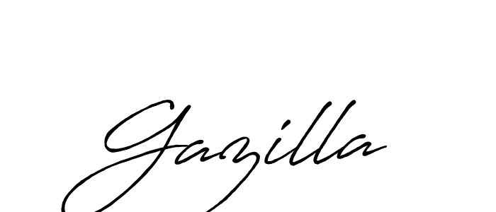 Make a beautiful signature design for name Gazilla. Use this online signature maker to create a handwritten signature for free. Gazilla signature style 7 images and pictures png