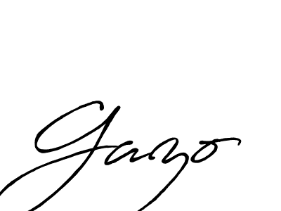 The best way (Antro_Vectra_Bolder) to make a short signature is to pick only two or three words in your name. The name Gazo include a total of six letters. For converting this name. Gazo signature style 7 images and pictures png
