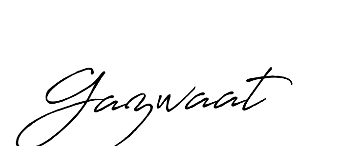 The best way (Antro_Vectra_Bolder) to make a short signature is to pick only two or three words in your name. The name Gazwaat include a total of six letters. For converting this name. Gazwaat signature style 7 images and pictures png