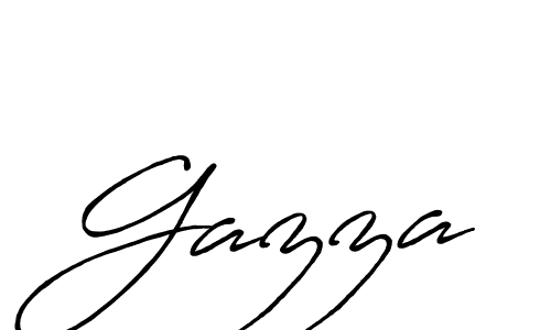 Design your own signature with our free online signature maker. With this signature software, you can create a handwritten (Antro_Vectra_Bolder) signature for name Gazza. Gazza signature style 7 images and pictures png