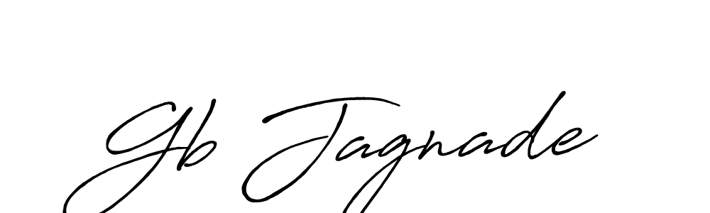 How to make Gb Jagnade signature? Antro_Vectra_Bolder is a professional autograph style. Create handwritten signature for Gb Jagnade name. Gb Jagnade signature style 7 images and pictures png