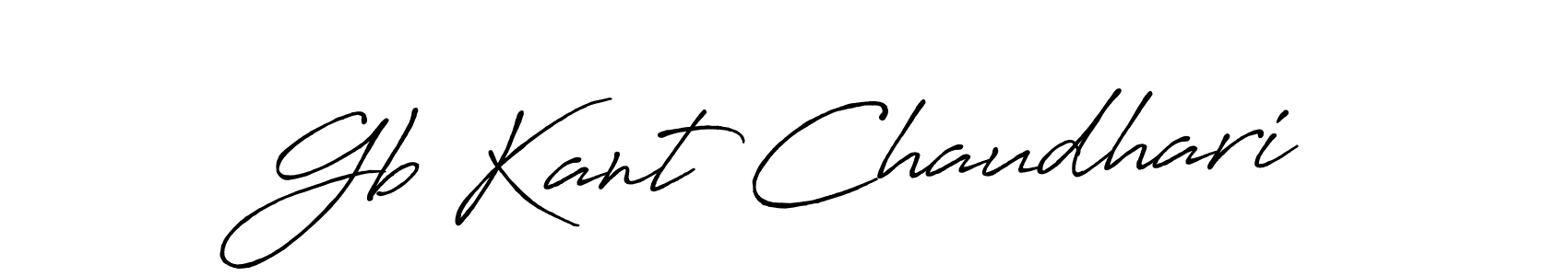 Also we have Gb Kant Chaudhari name is the best signature style. Create professional handwritten signature collection using Antro_Vectra_Bolder autograph style. Gb Kant Chaudhari signature style 7 images and pictures png