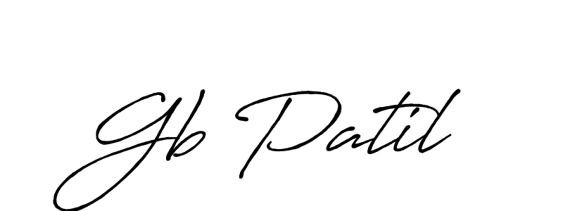 Also we have Gb Patil name is the best signature style. Create professional handwritten signature collection using Antro_Vectra_Bolder autograph style. Gb Patil signature style 7 images and pictures png