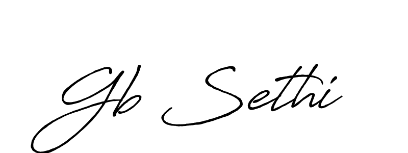 Similarly Antro_Vectra_Bolder is the best handwritten signature design. Signature creator online .You can use it as an online autograph creator for name Gb Sethi. Gb Sethi signature style 7 images and pictures png