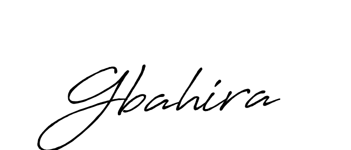 Also we have Gbahira name is the best signature style. Create professional handwritten signature collection using Antro_Vectra_Bolder autograph style. Gbahira signature style 7 images and pictures png