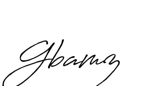 How to make Gbamz name signature. Use Antro_Vectra_Bolder style for creating short signs online. This is the latest handwritten sign. Gbamz signature style 7 images and pictures png