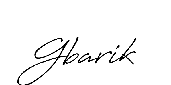 Gbarik stylish signature style. Best Handwritten Sign (Antro_Vectra_Bolder) for my name. Handwritten Signature Collection Ideas for my name Gbarik. Gbarik signature style 7 images and pictures png
