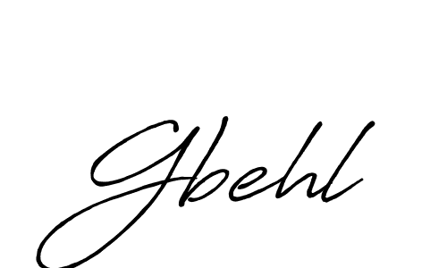 Create a beautiful signature design for name Gbehl. With this signature (Antro_Vectra_Bolder) fonts, you can make a handwritten signature for free. Gbehl signature style 7 images and pictures png