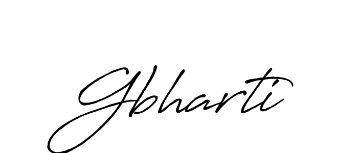 How to make Gbharti signature? Antro_Vectra_Bolder is a professional autograph style. Create handwritten signature for Gbharti name. Gbharti signature style 7 images and pictures png