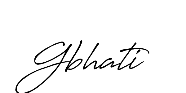 Design your own signature with our free online signature maker. With this signature software, you can create a handwritten (Antro_Vectra_Bolder) signature for name Gbhati. Gbhati signature style 7 images and pictures png