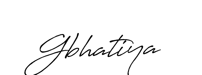 Create a beautiful signature design for name Gbhatiya. With this signature (Antro_Vectra_Bolder) fonts, you can make a handwritten signature for free. Gbhatiya signature style 7 images and pictures png