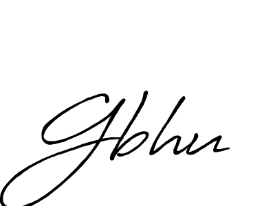 Also we have Gbhu name is the best signature style. Create professional handwritten signature collection using Antro_Vectra_Bolder autograph style. Gbhu signature style 7 images and pictures png