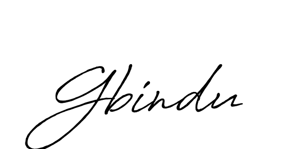 Design your own signature with our free online signature maker. With this signature software, you can create a handwritten (Antro_Vectra_Bolder) signature for name Gbindu. Gbindu signature style 7 images and pictures png