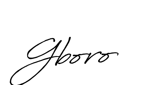 How to make Gboro name signature. Use Antro_Vectra_Bolder style for creating short signs online. This is the latest handwritten sign. Gboro signature style 7 images and pictures png