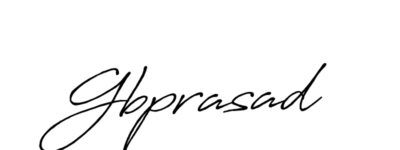 Gbprasad stylish signature style. Best Handwritten Sign (Antro_Vectra_Bolder) for my name. Handwritten Signature Collection Ideas for my name Gbprasad. Gbprasad signature style 7 images and pictures png