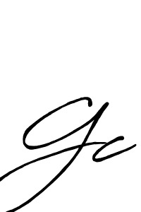 Create a beautiful signature design for name Gc. With this signature (Antro_Vectra_Bolder) fonts, you can make a handwritten signature for free. Gc signature style 7 images and pictures png