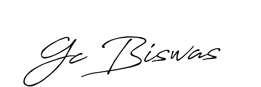 How to make Gc Biswas signature? Antro_Vectra_Bolder is a professional autograph style. Create handwritten signature for Gc Biswas name. Gc Biswas signature style 7 images and pictures png
