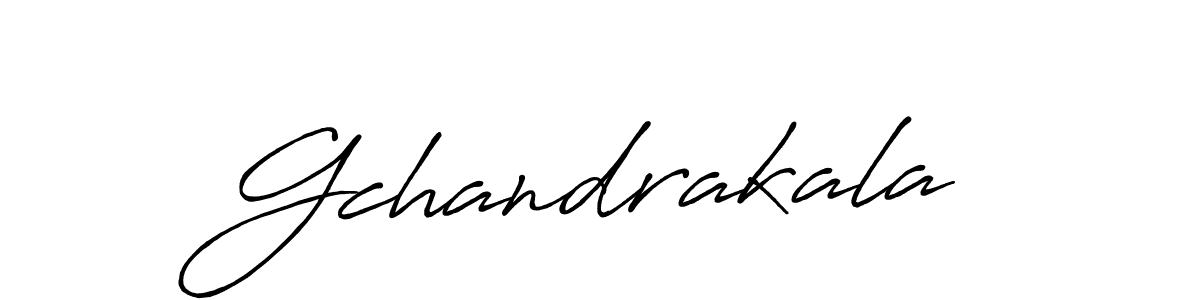 Use a signature maker to create a handwritten signature online. With this signature software, you can design (Antro_Vectra_Bolder) your own signature for name Gchandrakala. Gchandrakala signature style 7 images and pictures png