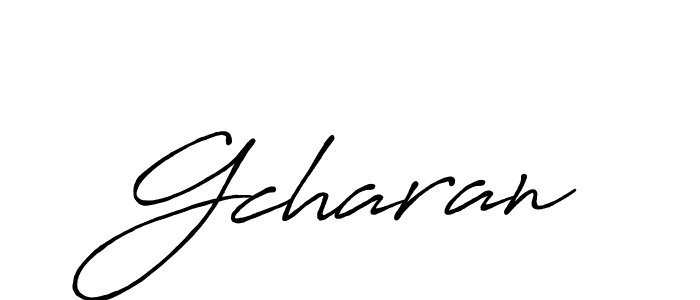 Best and Professional Signature Style for Gcharan. Antro_Vectra_Bolder Best Signature Style Collection. Gcharan signature style 7 images and pictures png