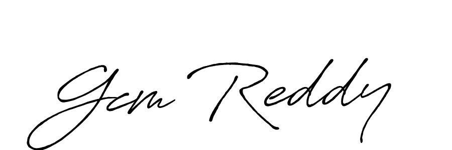 Design your own signature with our free online signature maker. With this signature software, you can create a handwritten (Antro_Vectra_Bolder) signature for name Gcm Reddy. Gcm Reddy signature style 7 images and pictures png