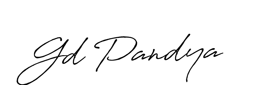 How to make Gd Pandya signature? Antro_Vectra_Bolder is a professional autograph style. Create handwritten signature for Gd Pandya name. Gd Pandya signature style 7 images and pictures png