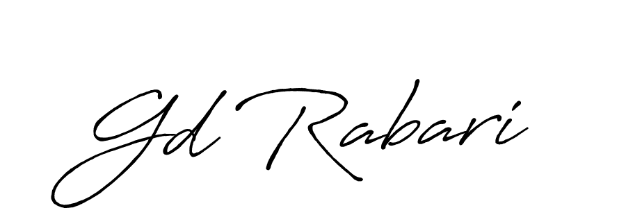 Antro_Vectra_Bolder is a professional signature style that is perfect for those who want to add a touch of class to their signature. It is also a great choice for those who want to make their signature more unique. Get Gd Rabari name to fancy signature for free. Gd Rabari signature style 7 images and pictures png