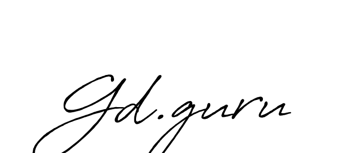 Use a signature maker to create a handwritten signature online. With this signature software, you can design (Antro_Vectra_Bolder) your own signature for name Gd.guru. Gd.guru signature style 7 images and pictures png