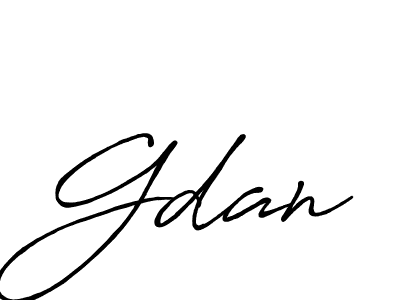 Gdan stylish signature style. Best Handwritten Sign (Antro_Vectra_Bolder) for my name. Handwritten Signature Collection Ideas for my name Gdan. Gdan signature style 7 images and pictures png