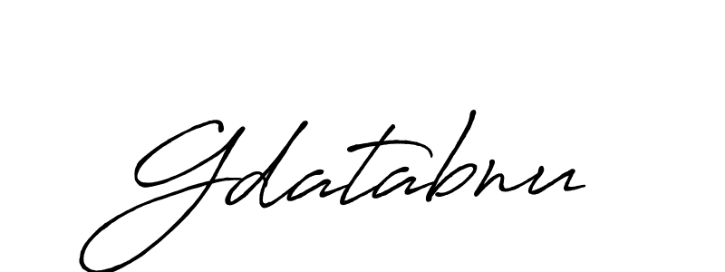 Use a signature maker to create a handwritten signature online. With this signature software, you can design (Antro_Vectra_Bolder) your own signature for name Gdatabnu. Gdatabnu signature style 7 images and pictures png