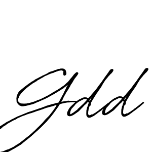 Design your own signature with our free online signature maker. With this signature software, you can create a handwritten (Antro_Vectra_Bolder) signature for name Gdd. Gdd signature style 7 images and pictures png