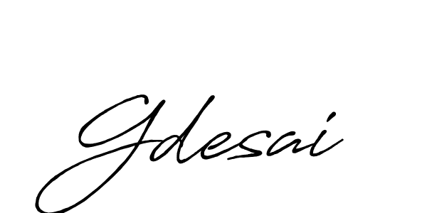 Antro_Vectra_Bolder is a professional signature style that is perfect for those who want to add a touch of class to their signature. It is also a great choice for those who want to make their signature more unique. Get Gdesai name to fancy signature for free. Gdesai signature style 7 images and pictures png