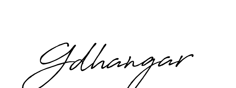 Create a beautiful signature design for name Gdhangar. With this signature (Antro_Vectra_Bolder) fonts, you can make a handwritten signature for free. Gdhangar signature style 7 images and pictures png