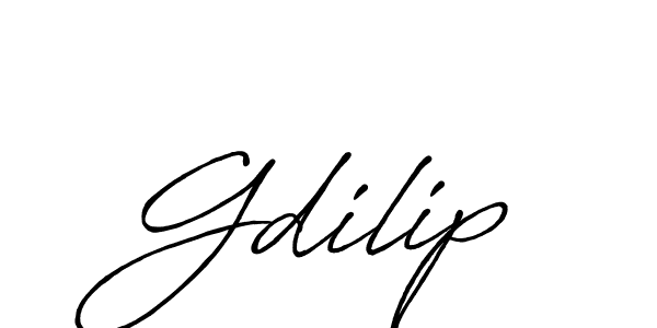 How to make Gdilip name signature. Use Antro_Vectra_Bolder style for creating short signs online. This is the latest handwritten sign. Gdilip signature style 7 images and pictures png