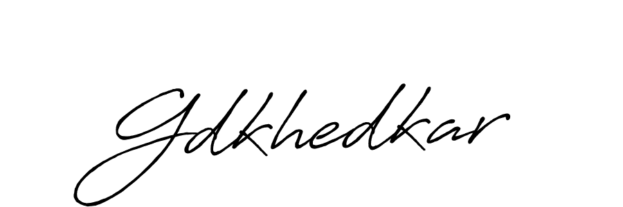 Gdkhedkar stylish signature style. Best Handwritten Sign (Antro_Vectra_Bolder) for my name. Handwritten Signature Collection Ideas for my name Gdkhedkar. Gdkhedkar signature style 7 images and pictures png
