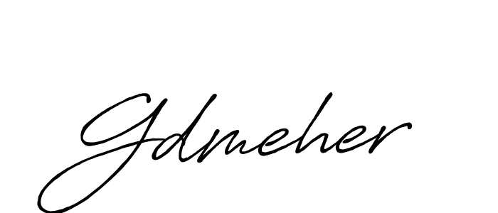 Once you've used our free online signature maker to create your best signature Antro_Vectra_Bolder style, it's time to enjoy all of the benefits that Gdmeher name signing documents. Gdmeher signature style 7 images and pictures png