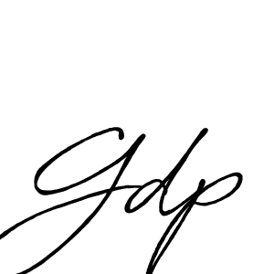 How to make Gdp signature? Antro_Vectra_Bolder is a professional autograph style. Create handwritten signature for Gdp name. Gdp signature style 7 images and pictures png