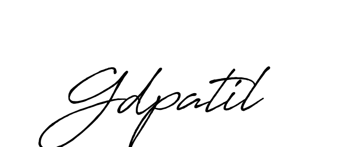 Create a beautiful signature design for name Gdpatil. With this signature (Antro_Vectra_Bolder) fonts, you can make a handwritten signature for free. Gdpatil signature style 7 images and pictures png