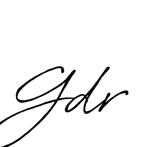 Use a signature maker to create a handwritten signature online. With this signature software, you can design (Antro_Vectra_Bolder) your own signature for name Gdr. Gdr signature style 7 images and pictures png