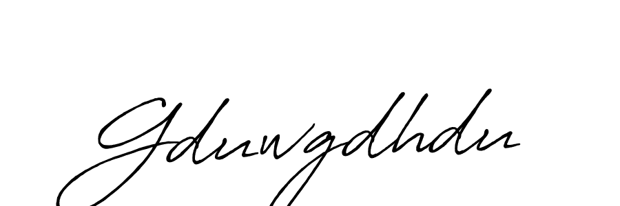 Make a beautiful signature design for name Gduwgdhdu. With this signature (Antro_Vectra_Bolder) style, you can create a handwritten signature for free. Gduwgdhdu signature style 7 images and pictures png