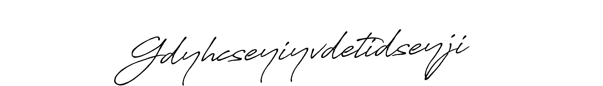 Make a beautiful signature design for name Gdyhcseyiyvdetidseyji. With this signature (Antro_Vectra_Bolder) style, you can create a handwritten signature for free. Gdyhcseyiyvdetidseyji signature style 7 images and pictures png