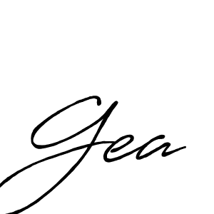 How to make Gea name signature. Use Antro_Vectra_Bolder style for creating short signs online. This is the latest handwritten sign. Gea signature style 7 images and pictures png