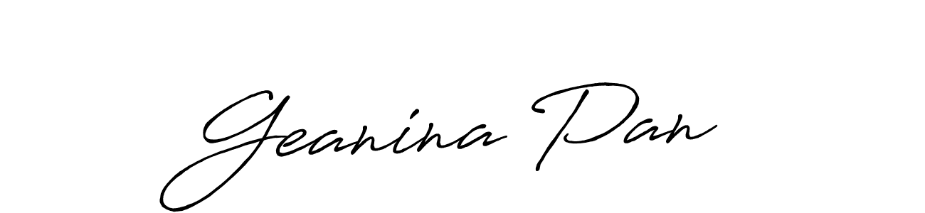 The best way (Antro_Vectra_Bolder) to make a short signature is to pick only two or three words in your name. The name Geanina Pană include a total of six letters. For converting this name. Geanina Pană signature style 7 images and pictures png