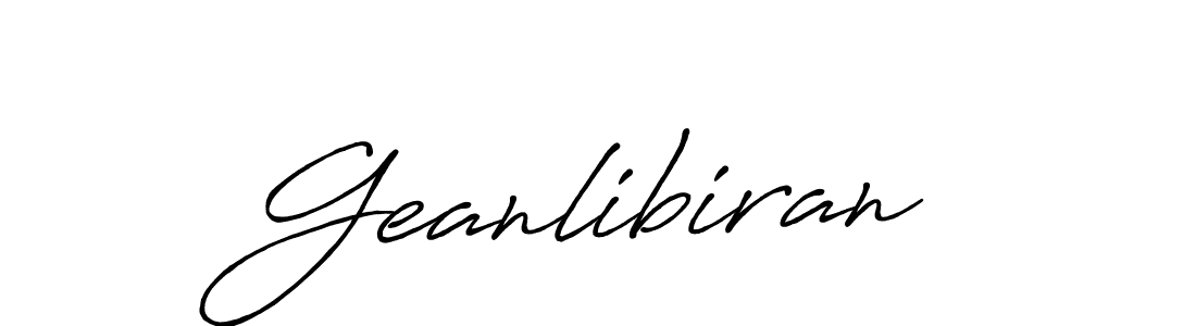 if you are searching for the best signature style for your name Geanlibiran. so please give up your signature search. here we have designed multiple signature styles  using Antro_Vectra_Bolder. Geanlibiran signature style 7 images and pictures png