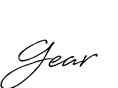 Design your own signature with our free online signature maker. With this signature software, you can create a handwritten (Antro_Vectra_Bolder) signature for name Gear. Gear signature style 7 images and pictures png
