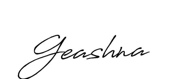 Create a beautiful signature design for name Geashna. With this signature (Antro_Vectra_Bolder) fonts, you can make a handwritten signature for free. Geashna signature style 7 images and pictures png