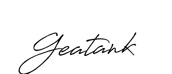 The best way (Antro_Vectra_Bolder) to make a short signature is to pick only two or three words in your name. The name Geatank include a total of six letters. For converting this name. Geatank signature style 7 images and pictures png