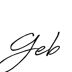 How to make Geb signature? Antro_Vectra_Bolder is a professional autograph style. Create handwritten signature for Geb name. Geb signature style 7 images and pictures png