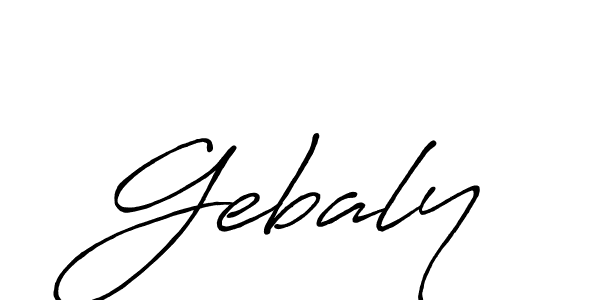 Gebaly stylish signature style. Best Handwritten Sign (Antro_Vectra_Bolder) for my name. Handwritten Signature Collection Ideas for my name Gebaly. Gebaly signature style 7 images and pictures png