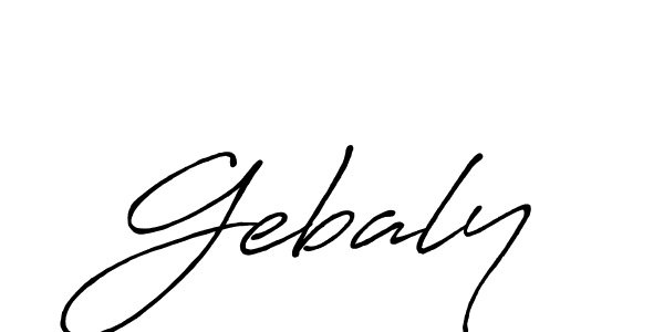 Gebaly stylish signature style. Best Handwritten Sign (Antro_Vectra_Bolder) for my name. Handwritten Signature Collection Ideas for my name Gebaly. Gebaly signature style 7 images and pictures png