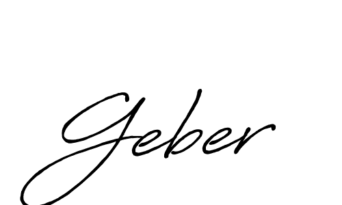 Design your own signature with our free online signature maker. With this signature software, you can create a handwritten (Antro_Vectra_Bolder) signature for name Geber. Geber signature style 7 images and pictures png